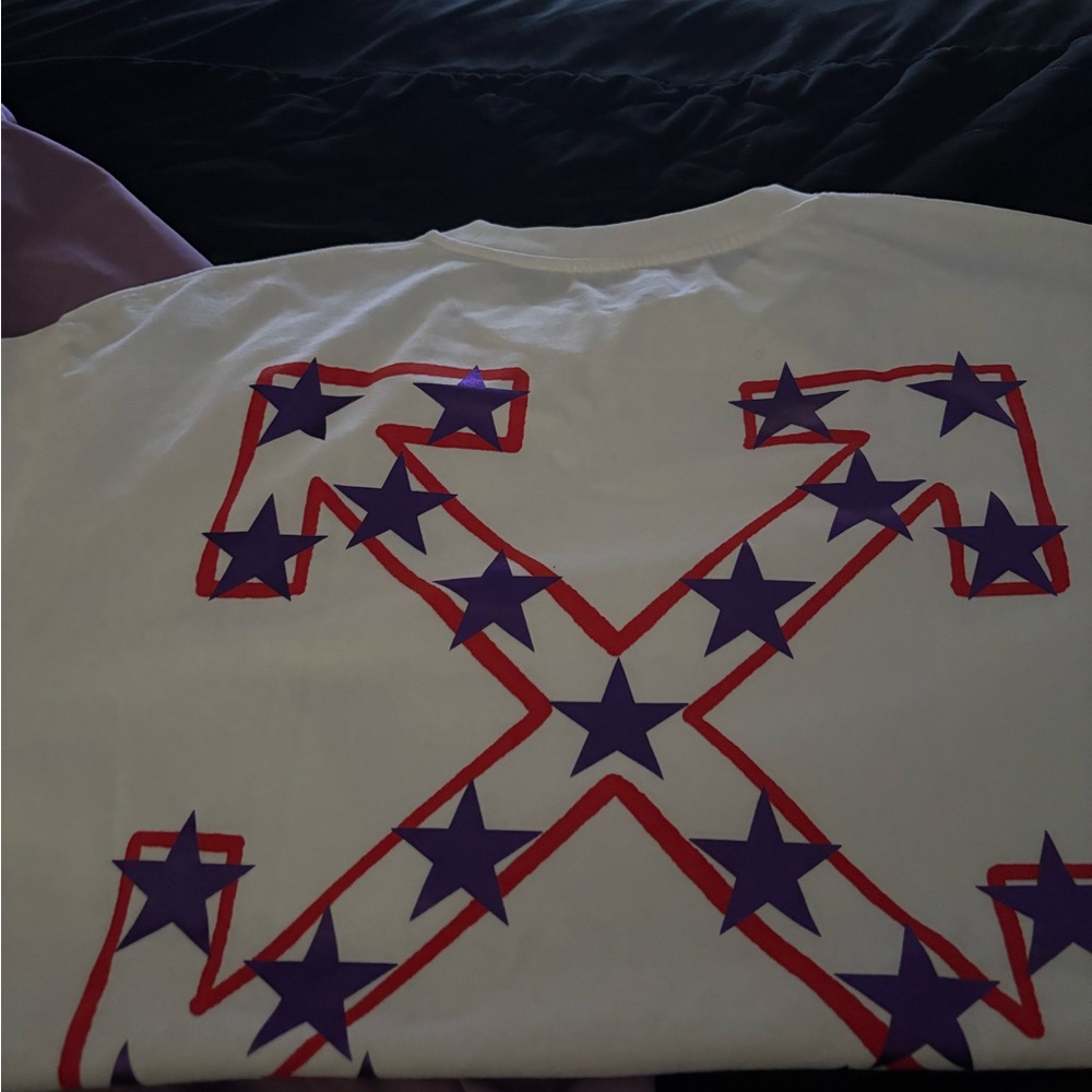 Off-White White Garment with Blue Accent